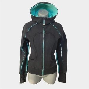 Lululemon Special Edition Scuba Hoodie Full Zip Size 6 Gray Mint